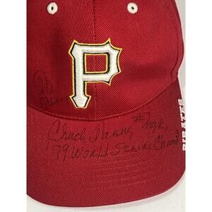 CHUCK TANNER Autographed Baseball New Era Cap Hat 1979 Pirates Manager